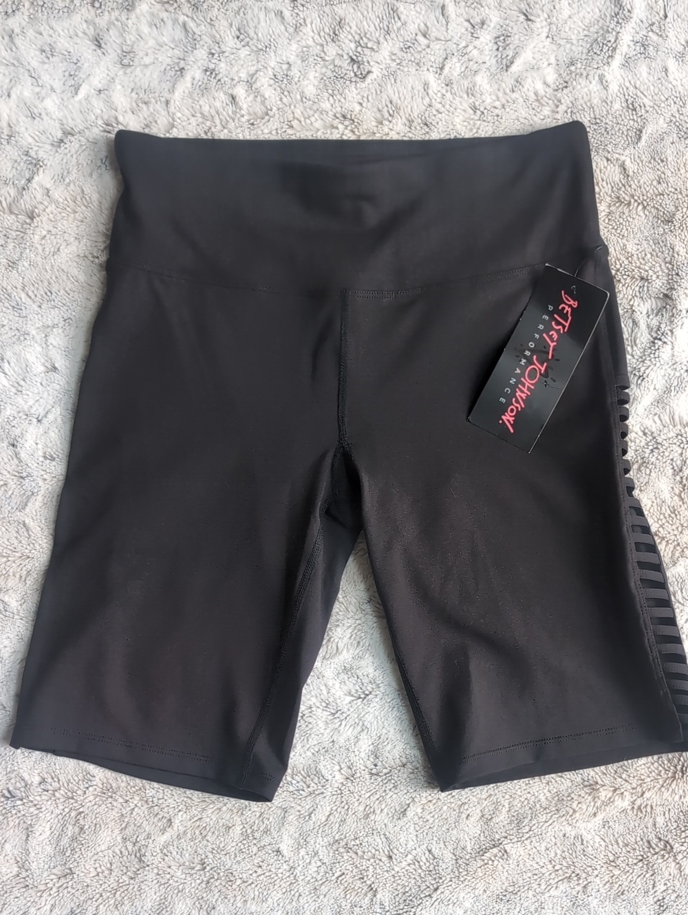 Betsey Johnson Fitted Band Cutout Bike Shorts